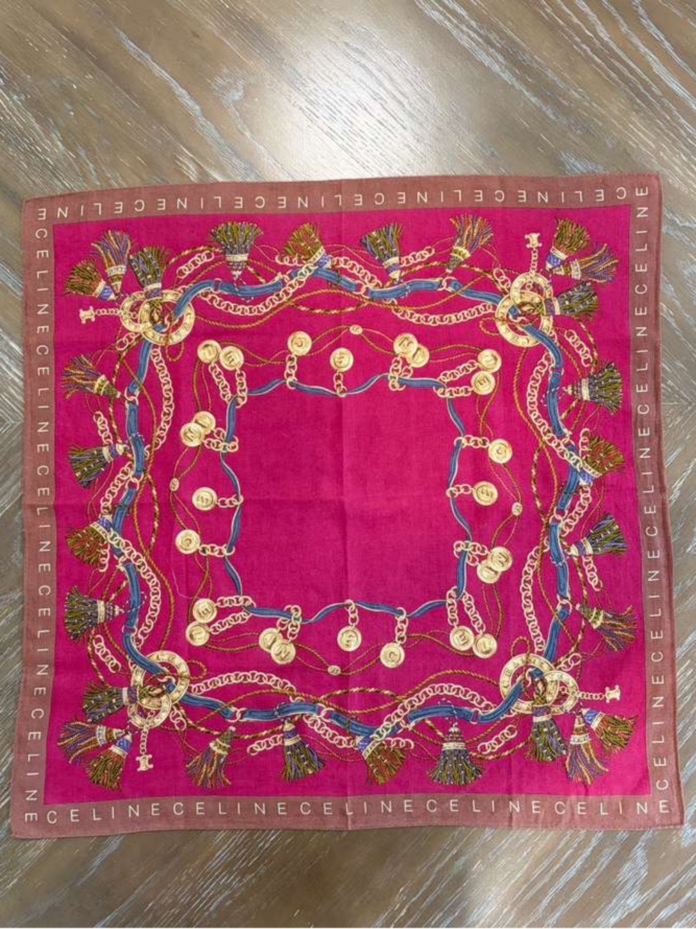 Celine Cotton Scarf 22” Pink
